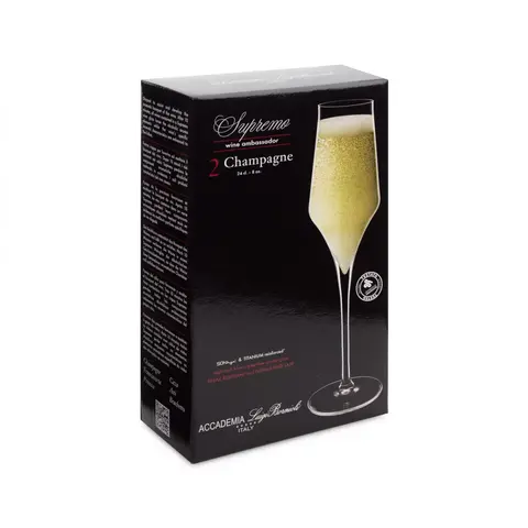 Набор из 2 фужеров для шампанского CHAMPAGNE 240 мл LUIGI BORMIOLI Supremo арт. A11276G41021990