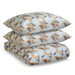Комплект постельного белья полутораспальный из сатина с принтом Birds of Nile из коллекции Wild Tkano TK20-DC0002