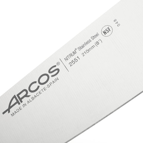 Нож кухонный стальной Шеф 21 см ARCOS Clasica арт. 2551