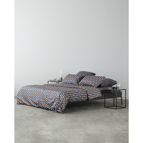 Комплект постельного белья полутораспальный из сатина с принтом Triangles из коллекции Wild Tkano TK20-DC0001