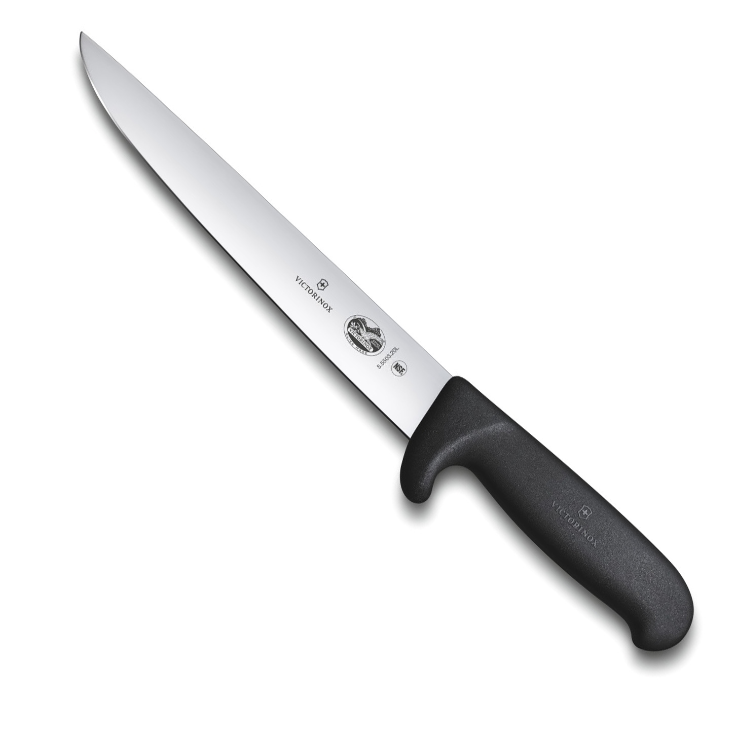 

Нож Victorinox Шеф 20 см широкое, черный 5.5503.20L