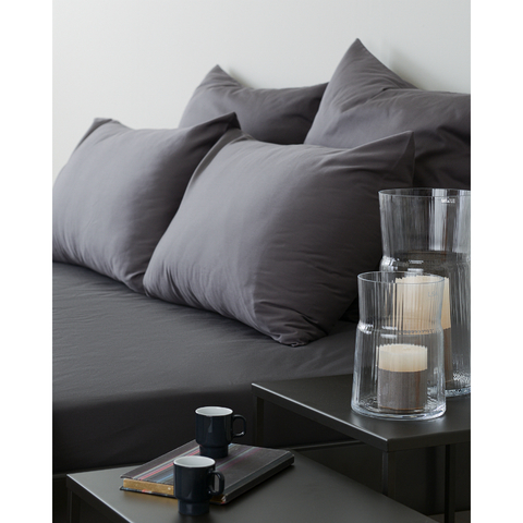 Комплект постельного белья полутораспальный из сатина темно-серого цвета из коллекции Wild Tkano TK20-DC0009