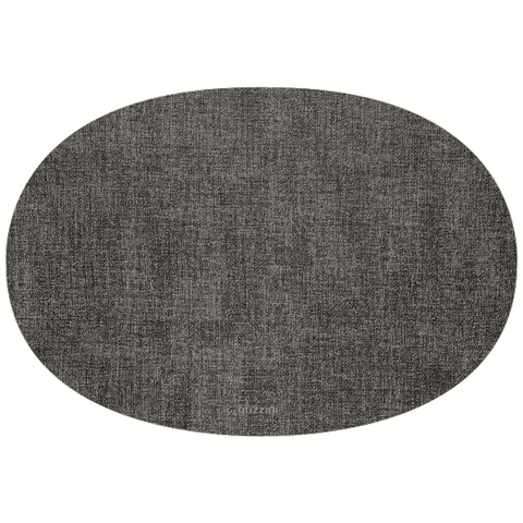 Салфетка подстановочная овальная двухсторонняя Fabric, темно-серая Guzzini 22604622