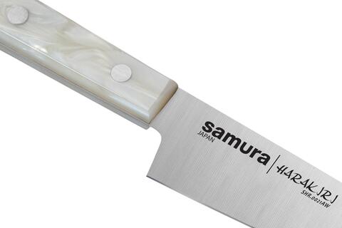 Кухонный нож универсальный для чистки и нарезки овощей, фруктов, колбасы и мяса Samura HARAKIRI 120мм SHR-0021AW