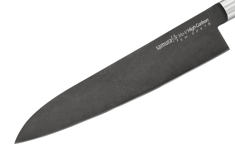 Нож кухонный Шеф 240мм Samura Mo-V Stonewash SM-0087B/K