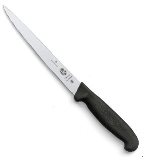 

Нож Victorinox филейный рыбный 18 см, черный 5.3813.18