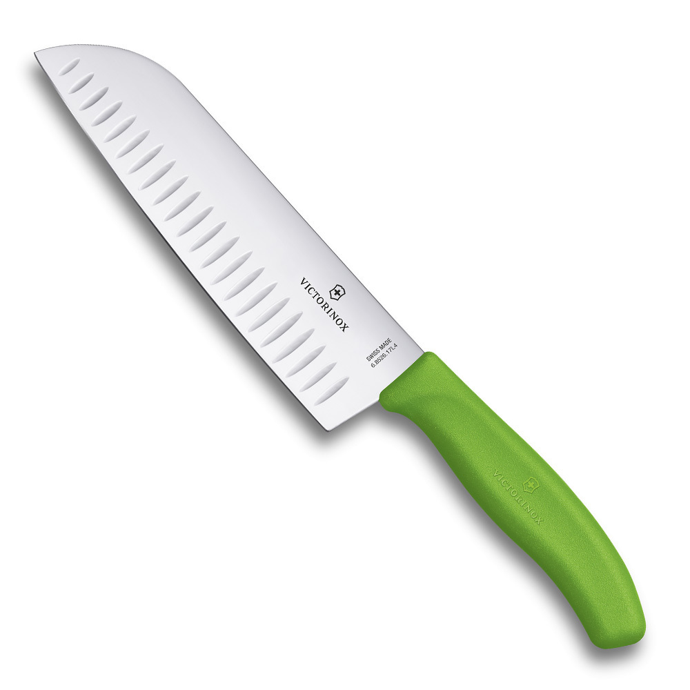 

Нож Victorinox сантоку 17 см рифленое, зеленый, в картонном блистере 6.8526.17L4B