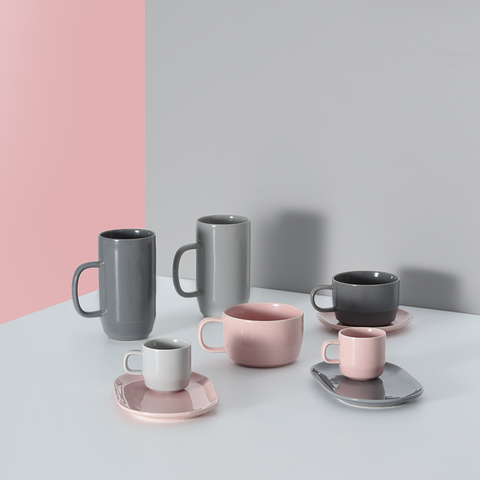 Чашка для каппучино Cafe Concept 400 мл розовая TYPHOON 1401.820V