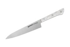 Кухонный нож универсальный с серрейторным лезвием Samura HARAKIRI 150мм SHR-0024AW