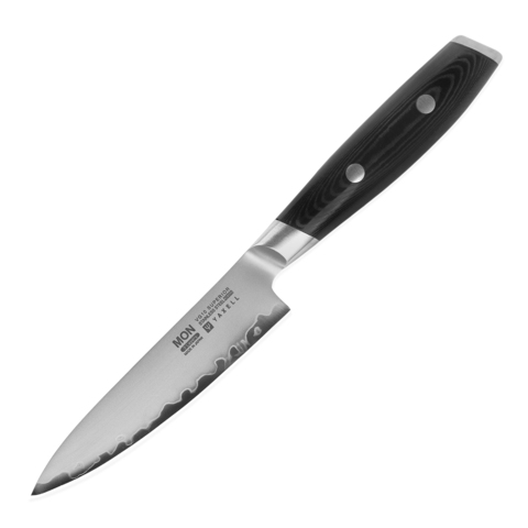 Набор из 2 кухонных ножей (3 слоя) YAXELL MON и точилки арт. YA36300-003