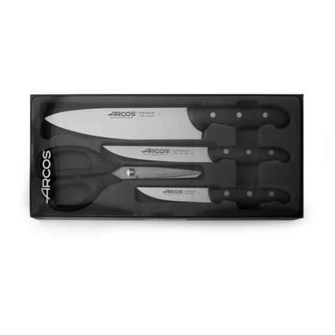 Набор ARCOS из 3 кухонных ножей и ножниц, Maitre арт. 152600
