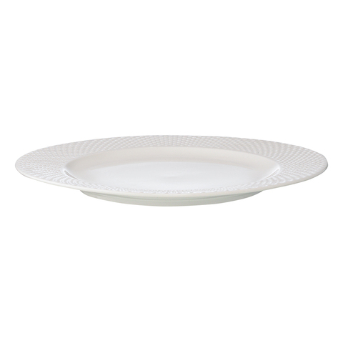 Набор из двух тарелок белых с фактурным рисунком Tkano Essential, 27см