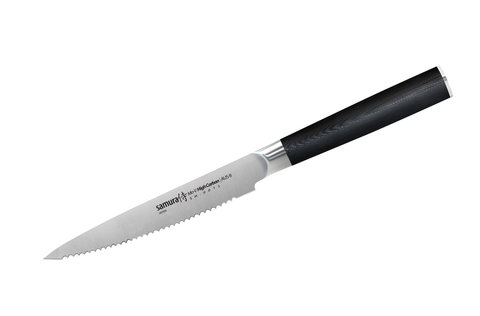Нож кухонный стальной для томатов Samura Mo-V SM-0071/G-10