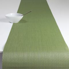 Салфетка подстановочная, жаккардовое плетение, винил, (36х48) Grass green (100110-015) CHILEWICH Basketweave арт. 0025-BASK-GRAS