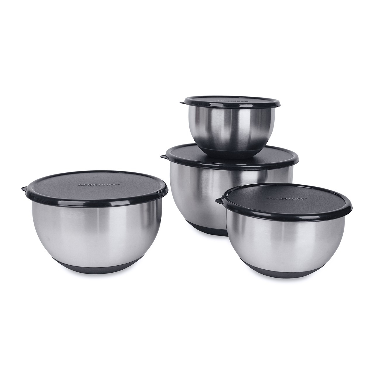 

Набор 8пр мисок с крышками (нескользящее резиновое дно) BergHOFF Geminis 1106251