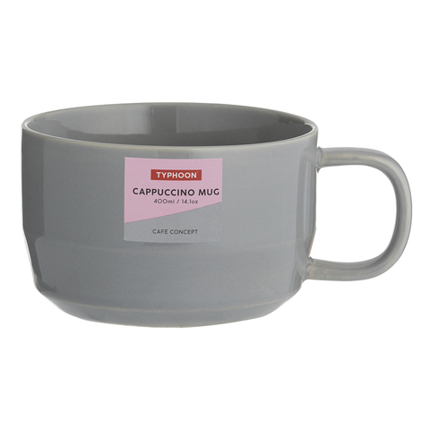 Чашка для каппучино Cafe Concept 400 мл темно-серая TYPHOON 1401.838V