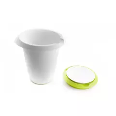 Чаша для смешивания, 1л., нескользящее дно, двойная крышка от брызг, пластик WESTMARK Baking арт.3151227A