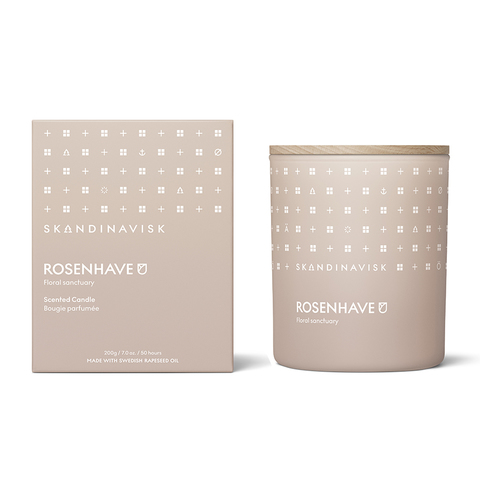 Свеча ароматическая ROSENHAVE с крышкой, 200 г (новая) SKANDINAVISK SK20110
