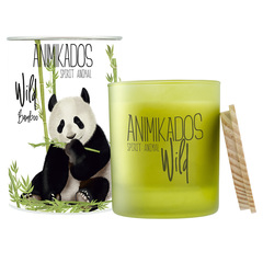 Свеча ароматическая Panda - бамбуковый Wild 40 ч Ambientair VV040BMAW