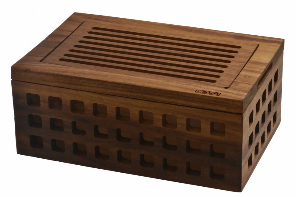 

Хлебница с разделочной доской LAVA IROKO Premium 26х40см LVAS405IRSET