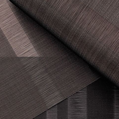 Салфетка подстановочная, жаккардовое плетение, винил, (36х48) Sable (100137-003) CHILEWICH Tuxedo stripe арт. 0201-TXST-SABL