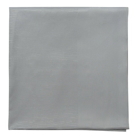Скатерть жаккардовая серого цвета из хлопка с вышивкой из коллекции Essential, 180х180 см Tkano TK21-TC0007