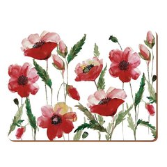 Набор из 4 подставок Watercolour Poppy 40x29 Kitchen Craft 5176715