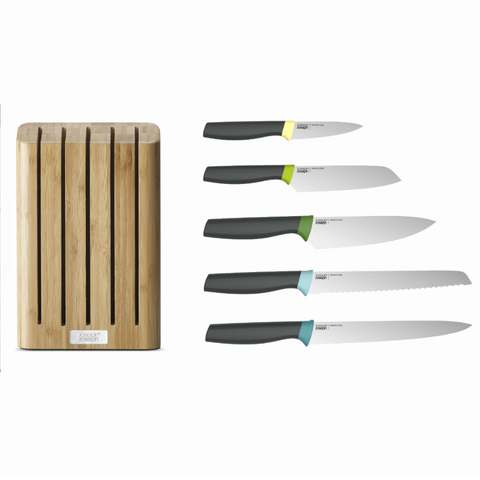 Набор ножей Elevate™ Knives Bamboo в подставке из бамбука Joseph Joseph 10300