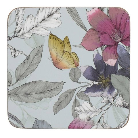 Набор из 6 подставок Butterfly Floral 10х10 Kitchen Craft C000298