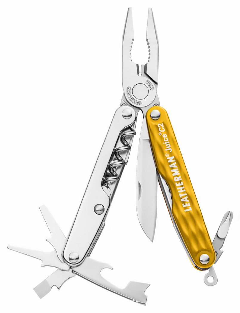 

Мультитул Leatherman Juice C2, 12 функций, желтый (подарочная упаковка) 831978