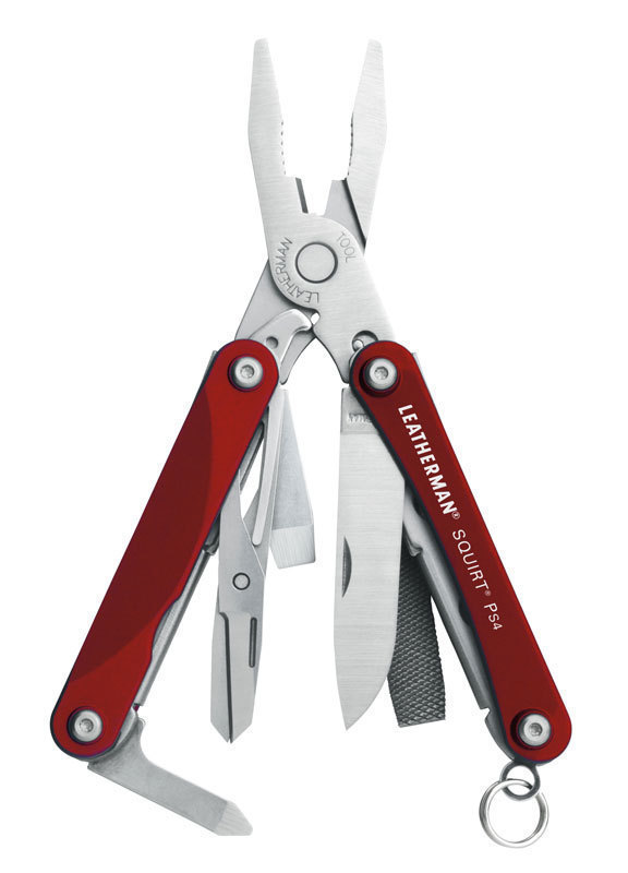 

Мультитул Leatherman Squirt PS4, 9 функций, красный 831227