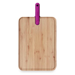 Доска разделочная из бамбука с ножом для нарезки 43х24х2.4 см TREBONN Chopping boards and Knives, арт. 1120102