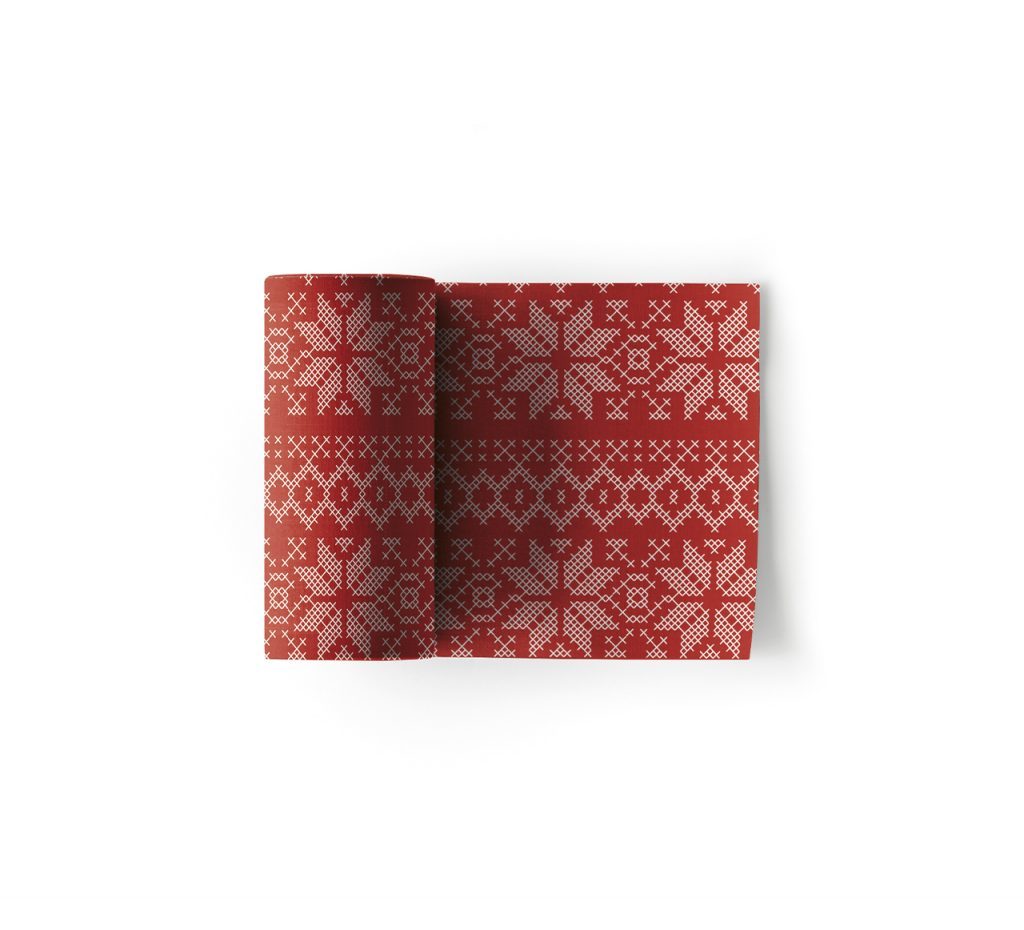 

Салфетки в рулоне 11х11см (50шт) My Drap Cotton Noel SA11N5/701-2