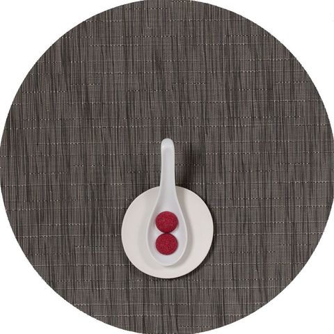 Салфетка подстановочная, жаккардовое плетение, винил, (36х48) Grey Flannel (100105-012) CHILEWICH Bamboo арт. 0025-BAMB-GRFL