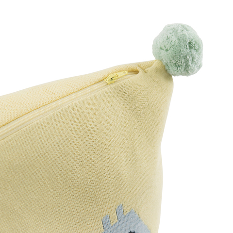 Подушка декоративная с помпонами Ежик Ugo из коллекции Tiny world 35х35 см Tkano TK20-KIDS-CU0003