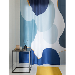 Штора для ванной синего цвета с авторским принтом из коллекции Freak Fruit, 180х200 см Tkano TK20-SC0003