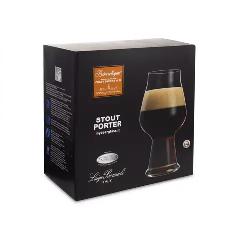 Набор из 2 бокалов для пива STOUT 600 мл LUIGI BORMIOLI Birrateque-GP арт. A11826GYB02AA02