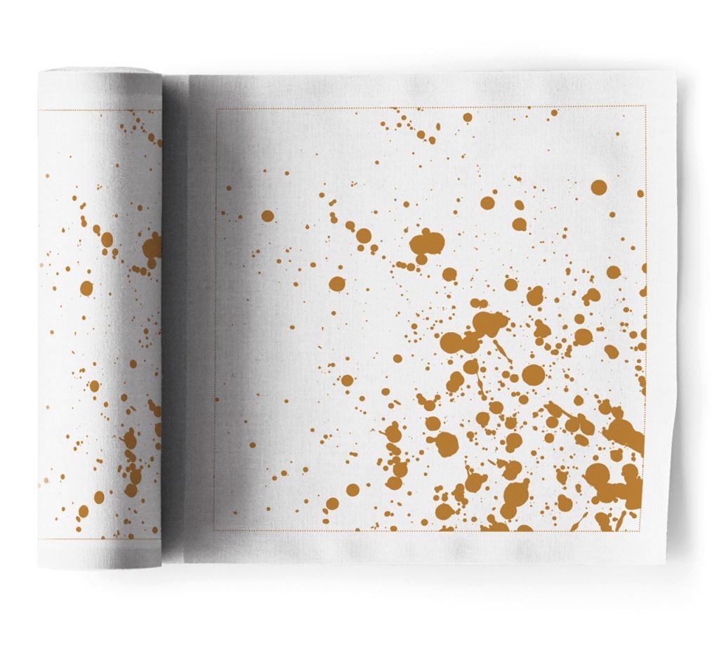 

Салфетки в рулоне 20х20см (12шт) My Drap Linen Golden Splash SLA20N2/101-7