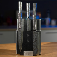 Комплект из 5 ножей Samura METEORA и черной подставки
