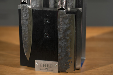 Комплект из 5 ножей Samura METEORA и черной подставки