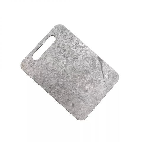 Доска разделочная с желобом, композитный материал, 24x18 см, мрамор серый арт.DRJ2401743031OA4
