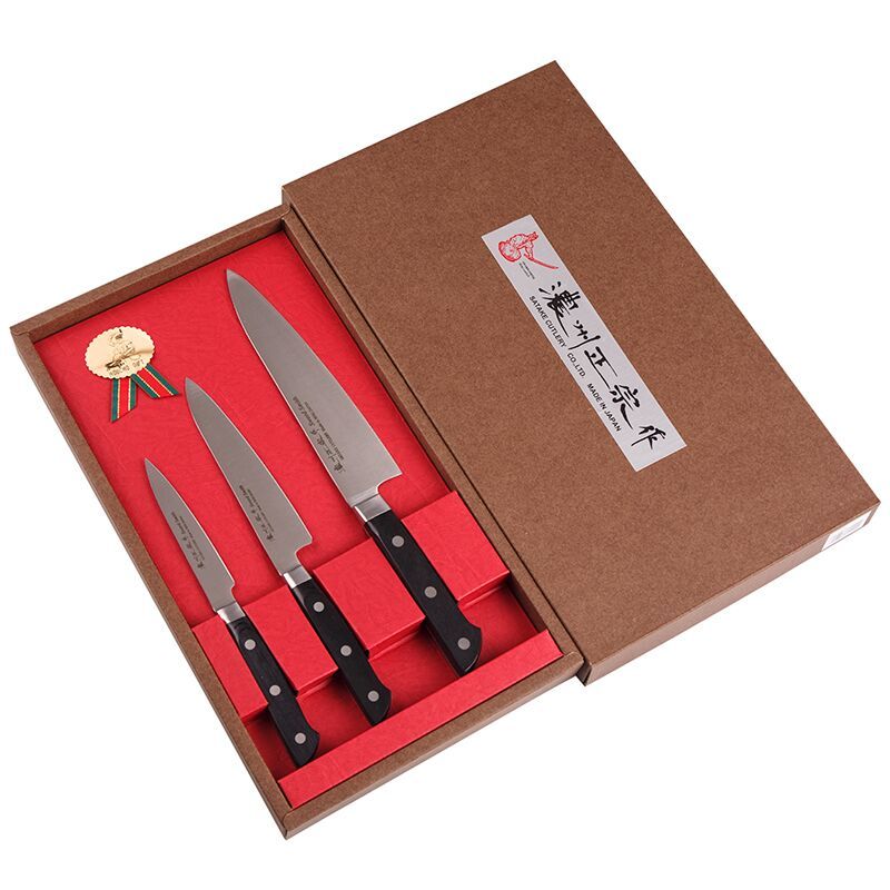

Набор из 3 кухонных ножей SATAKE Stainless Bolster HG8362*
