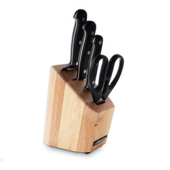 Набор из 3-х кухонных ножей ARCOS с ножницами на деревянной подставке, арт. 285000*
