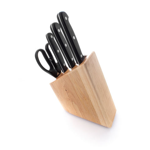 Набор из 3-х кухонных ножей ARCOS с ножницами на деревянной подставке, арт. 285000