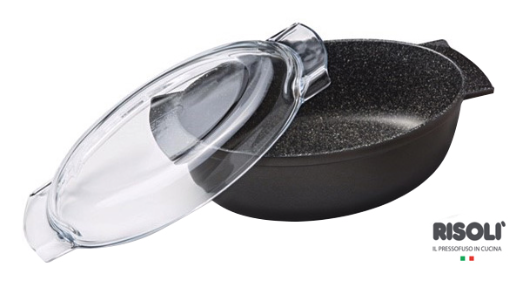 

Литая утятница с крышкой Risoli Granit 36х24см 00109FGR/36H