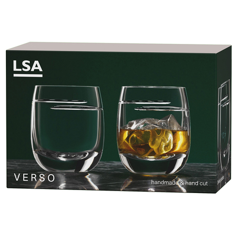 Набор из 2 бокалов для виски Signature Verso 275 мл LSA International G1127-10-408