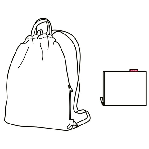Рюкзак складной Mini maxi sacpack mixed dots Reisenthel AU7051
