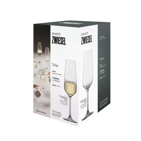 Набор из 4 бокалов для шампанского Sparkling Wine 280 мл SCHOTT ZWIESEL Tulip арт. 123610