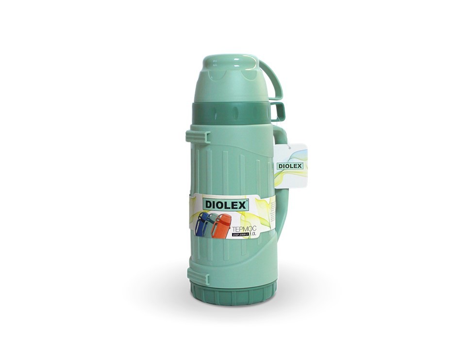 

Термос пластиковый со стеклянной колбой 1л Diolex DXP-1000-1-G