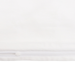 Комплект постельного белья из сатина белого цвета с серым кантом 150х200 см Tkano из коллекции Essential